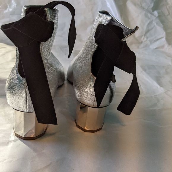 Proenza Schouler silver booties size 9 (39) BNWOB - Picture 10 of 11